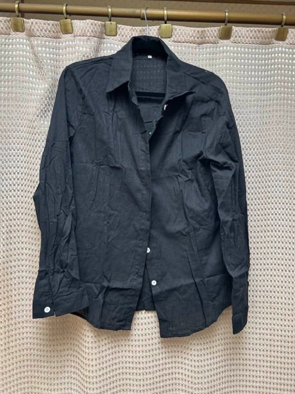 Light Black Button-Down Shirt